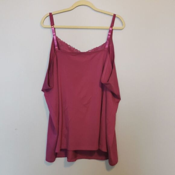 𝅺Catherines Tank Pink Lace Trim 5X Plus New - Picture 2 of 6